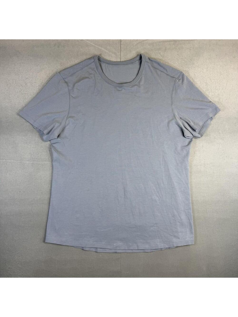 Lululemon Fundamental T-Shirt Mens XL* Blue Pima Tee Short Sleeve Crewneck